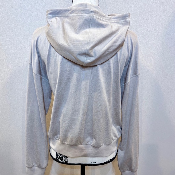 Vuori Halo Modern Zip Hoodie Ecru Heather Sweatshirt Athletic Jacket Med NWOT - Picture 5 of 10